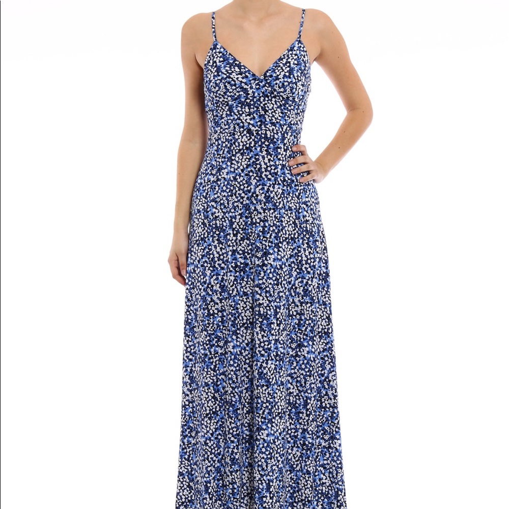 Michael Kors, blue and white floral dress